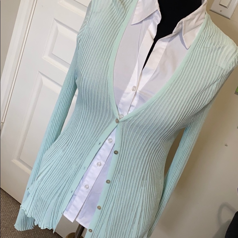 Soft Green Sigrid Olsen Sweater - image 1